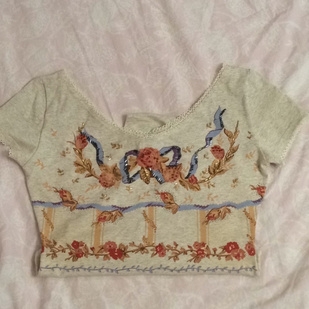 Bodysuit scoop neck w/Beads from Italy 🇮🇹, NWOT